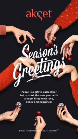 Season’s Greetings from AKSET Law